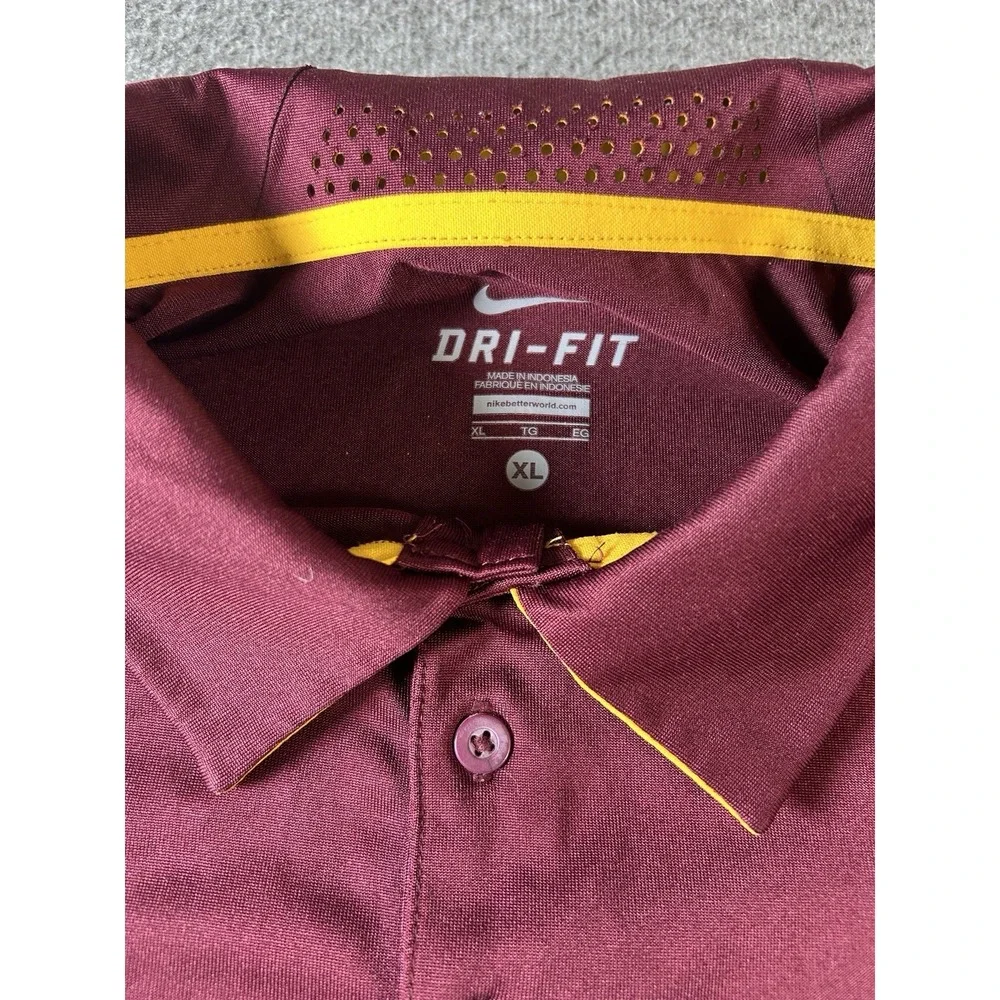 Arizona State Sun Devils Nike Dri-Fit Short Sleeve Polo Red Men's XL Vented Neck